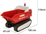 Akku Mini Raupendumper GeoTech-Pro TMD 400 HR mit Fernbedienung – mit hydraulischer Kippfunktion – 400 kg