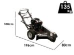 BlackStone SG 420 L ES PRO – Baumstumpffräse – Loncin-Motor 420ccm – Schneidegerät mit 8 Wolframkarbidhämmern