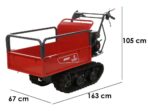 Blue Bird Carrier 300 – Schubkarre mit ausziehbarer Mulde – 300 kg Tragfähigkeit