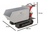 GINKO TR 660 – Raupendumper mit Benzinmotor und Dumpermulde – Honda GX 200 Motor