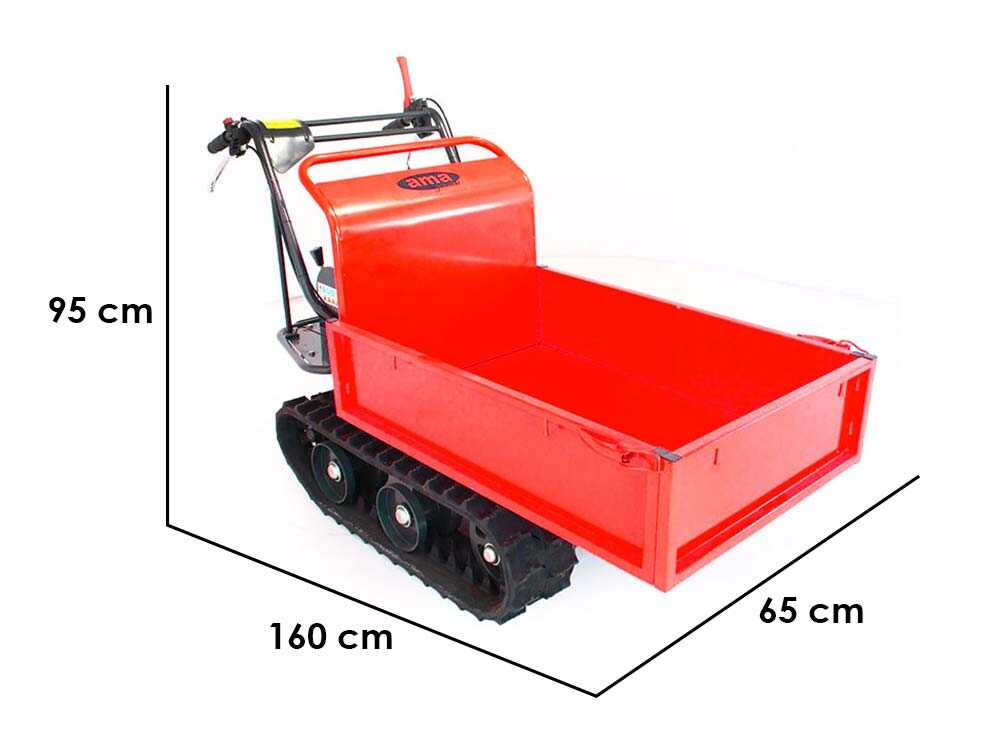 Raupendumper AMA TAG300T mit ausdehnbarer Mulde – Tragfähigkeit 300 Kg – Image 1