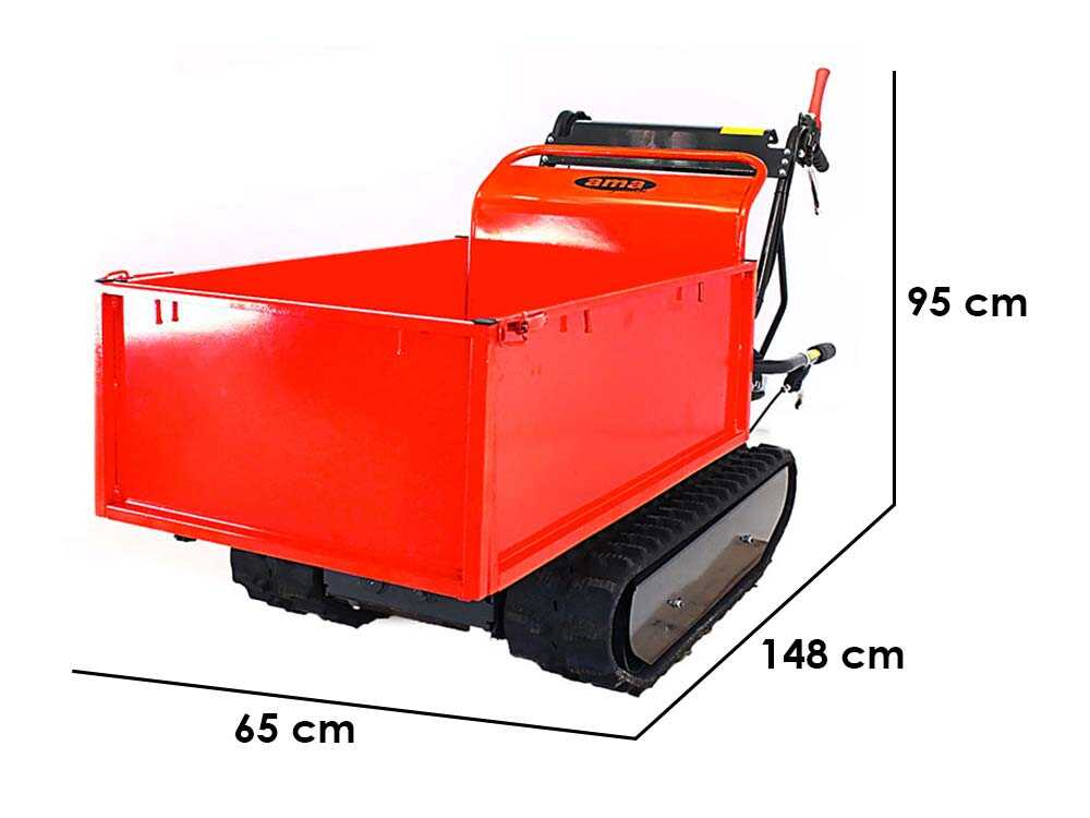 Raupendumper AMA TAG500T mit ausdehnbarer Mulde, Tragfähigkeit 500 Kg – Image 1