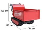 Raupendumper BLUE BIRD Transporter 500 H – Ausziehbare Mulde mit 500 kg Tragfähigkeit