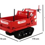 Raupendumper CECCATO CINGOLONE – Ausziehbarer Kasten – Tragfähigkeit 350 kg