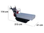 Raupendumper Honda HP 500 BX E1 – ausziehbare Kastenmulde – Tragfähigkeit 500 kg