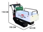 Raupendumper Seven Italy T500 GX-E – ausdehnbare Mulde – Tragfähigkeit 500 kg